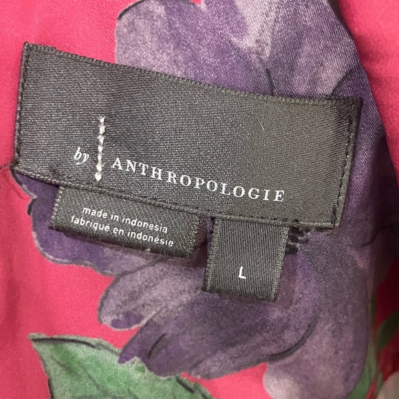 Anthro The Brenna Short-Sleeve Buttondown Shirt butterfly fruit - Picture 7 of 8